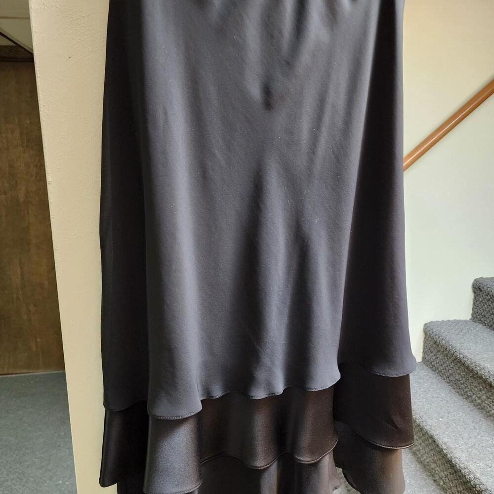 Alex evening black midi skirt